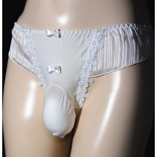 2021 Sissy Pouch Panties Mens Lace Bikini Briefs G-String Thongs Underwear Knickers Brazilian Thong Swimsuit Gay Slip Homme New