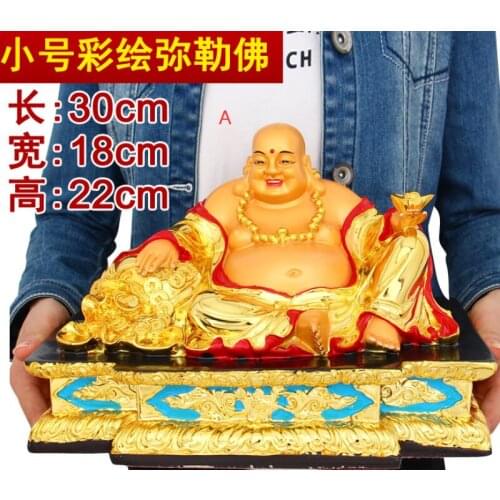 New resin Maitreya Buddha Lucky Home Crafts Living Room Decoration