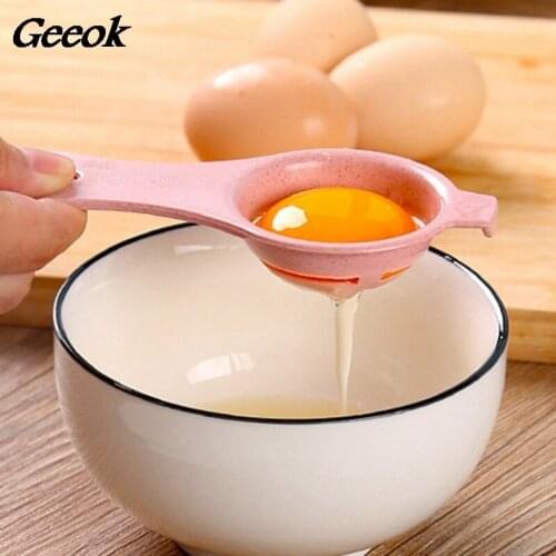 New Plastic Egg Separator Yolk Sift Home Lunch Kitchen Gadget Egg White Separator Egg Yolk Egg Splitter