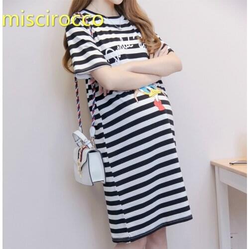 Maternity Dress Breast-feeding Clothes Summer Long Home Skirt Pregnant Woman Clothing Tide