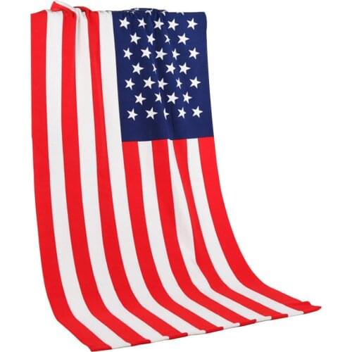 Luxury Beach Towel Children Summer Blanket Flamingo Fruit Flag Striped Print Quick Dry Soft Adults Swim Large Beach Towel