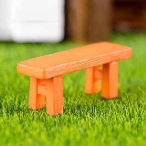 ZOCDOU 1 Piece Stool Garden Bench Tablet Desk Chair Table Zakka Model Statue Figurine Crafts Figure Home Ornament Miniatures DIY