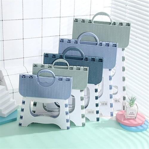 Folding Stool Portable Outdoor Foldable Bench Mini Seat Plastic Small Chair Fishing Camping Household Bathroom Chair for Child