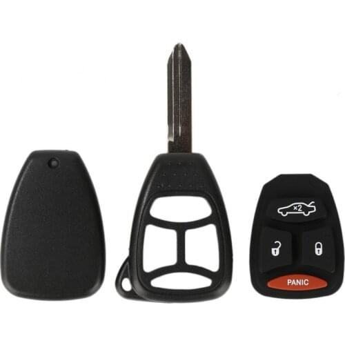 1PCS 4 Buttons Flip Remote Folding Car Key Replacement With Screw For 2005 2006 2007 Jeep Grand Cherokee Durable