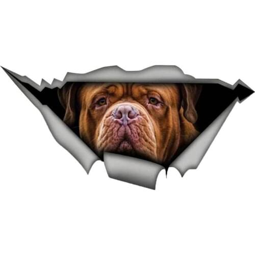 Personality Car Sticker Bordeaux Dog Accessories Decal Car Window Decorative Vinyl Cover Waterproof PVC,13cm*7cm