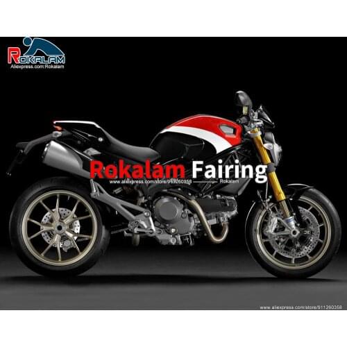 Aftermarket Body Kit For Ducati 795 796 696 M1100 2009 2010 2011 2012 2013 Black White Red Motorbike Fairing (Injection Molding)
