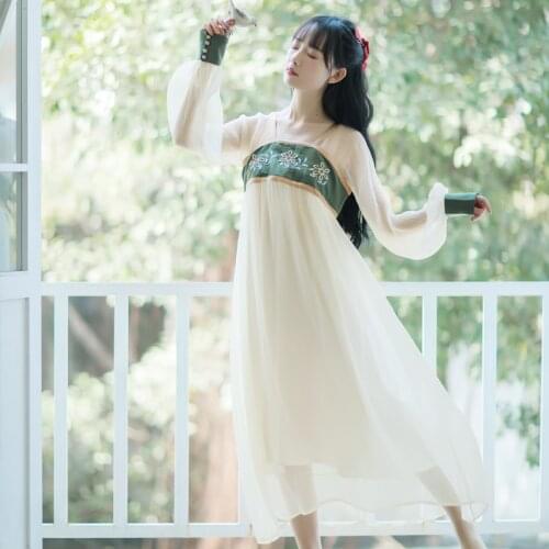 Ancient Chinese Women Hanfu Dance Clothing Retro Tang Dynasty Princess Dress Traditional Fairy Party Dress Vintage Long Robe