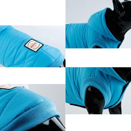 Winter Warm Pet Dog Clothes Puppy Hooded Thick Vest Jacket Coat Jackets Warm Dog Clothes Coat For Small Medium Large Dogs XS-2XL