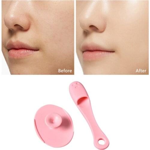 2Pcs/Set Facial Cleansing Brush Blackhead Remover Kit Face Skin Care Scrub Pore Blackhead Cleaner Tools Set