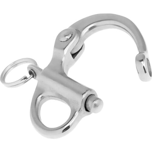 2pcs 304 Stainless Steel Snap Shackles Quick Release Swivel for Sail Rigging