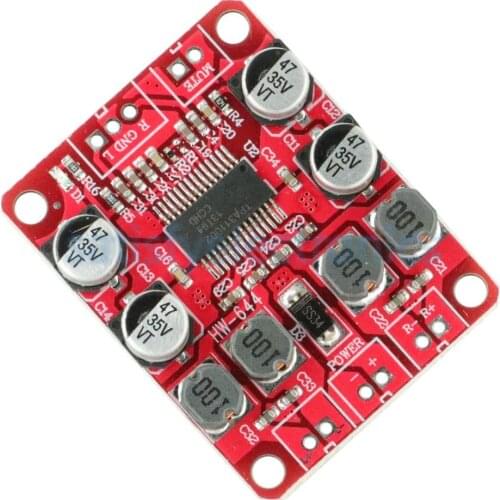 TPA3110 Dual Channel tereo Digital Power Amplifier Board Module For 4/6/8/10 Ohm Speaker DC 8-26V 2x15W