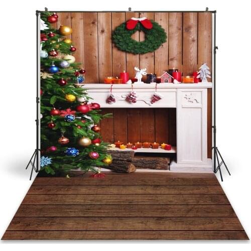 HUAYI Photography Backdrop Newborns Baby Child Photo Booth Background Christmas Holiday Party Photoshoot Backdrops D-9308