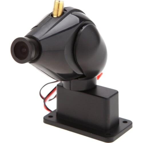 FPV 5.8G 200MW 32CH Transmitter High Definition 900 Line Video Wirless Camera 2 Axis Servo Gimbal One machine FC108