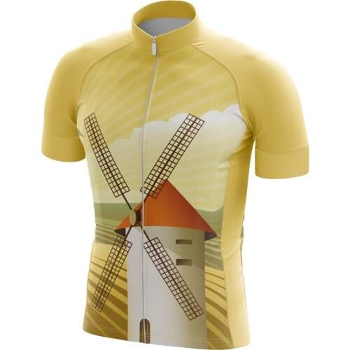 Summer Funny Men Cycling Jersey Casual Style Series Maillot Ciclismo Outdoor Breathable and Anti-Sweat Bike Shirt Top
