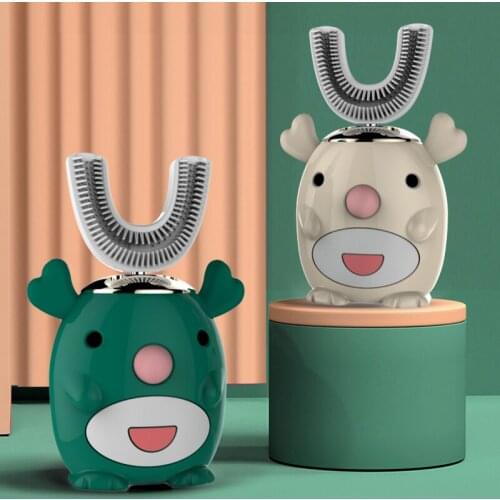 New Hot Children Electric Toothbrush Cartoon Pattern Tooth Brush Electric Teeth Tooth Brush For Kids with Soft Replacement Head