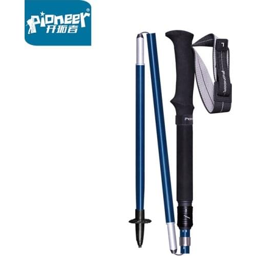 Pack of 2 Trekking Poles Adjustable Hiking Walking Sticks Strong & Lightweight Aluminum 7075 Folding Portable Alpenstocks 1 Pair