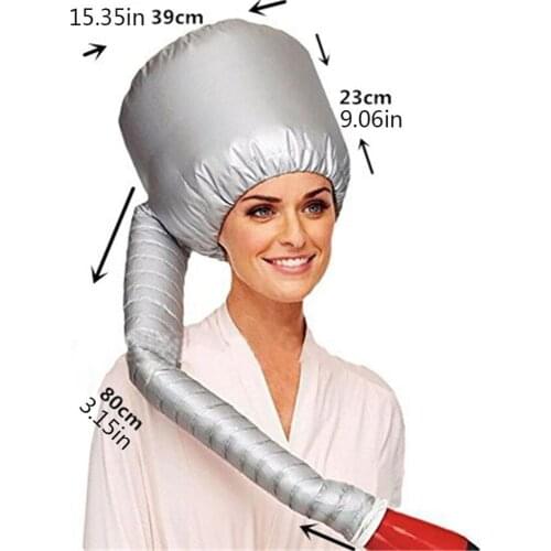 Portable Soft Dry Hair Cap Bonnet Dryer Warm Air Drying Treatment Hat Home Hairdressing Salon Supplies Adjustable Accessories