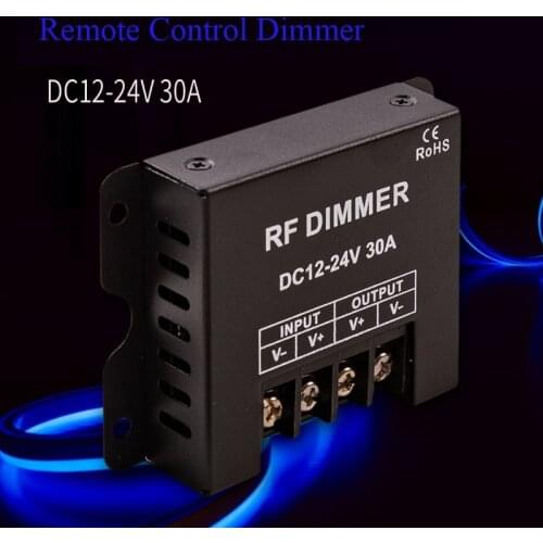 OHANEE LED Strip Remote Control Dimmer 12v Neon Light Power Plug Intelligent Dimmer Controller