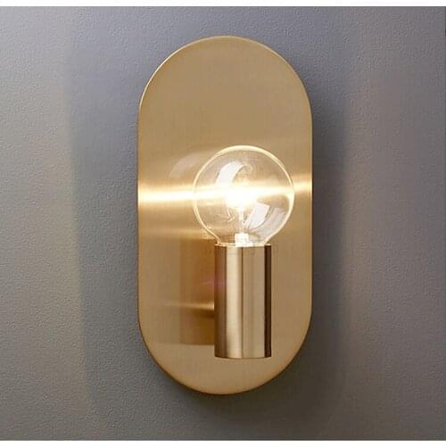 Nordic minimalist creative metal style living room TV wall bedroom bedside lamp wall lamp aisle porch study wall lamp