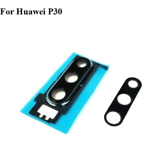 For Huawei P30 P 30 Rear Back Camera Glass Lens +Camera Cover Circle Housing Parts For HuaweiP30 P 30 Replacement test good