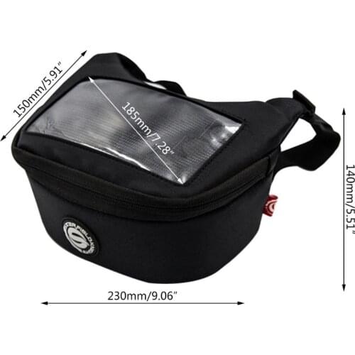 50LC Motorcycle Handlebar Bag Fuel Tank Bag Windscreen Bag Mobile Phone Touch Screen Earphone Bag for gts300