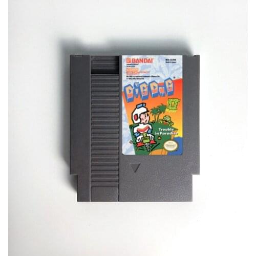 Dig Dug II - Trouble in Paradise For 8 Bit Video Game Console 72 pins Game Cartridge Card For Nes Video Game Console