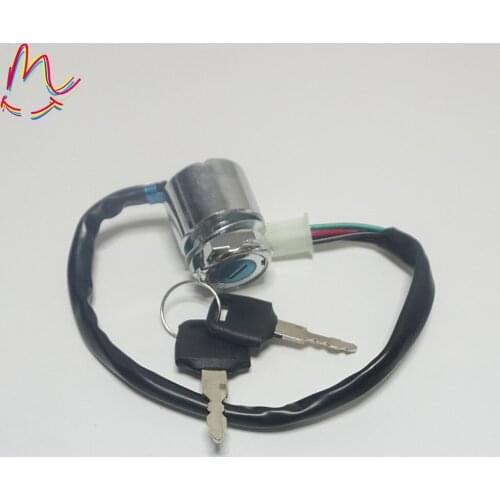 Iron Ignition Switch Key Lock Set For Mini Dirt Bike ATV 2 Gears 4 Wires Motorcycle