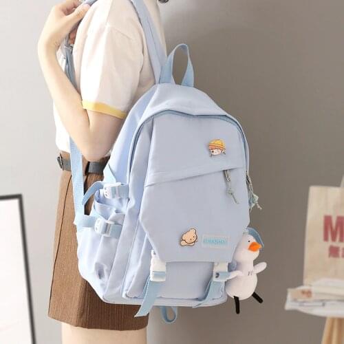 Female Tide School Backpacks for Teens Korean Women Cute Backpack High School Girl Harajuku Ulzzang School Bags New Bookbag 2020