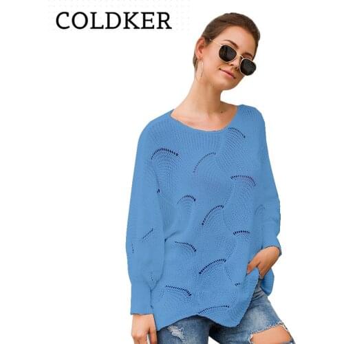 COLDKER women casual sweater pullover cloth for ladies streetwear 2019 new woman spring autumn clothing girls