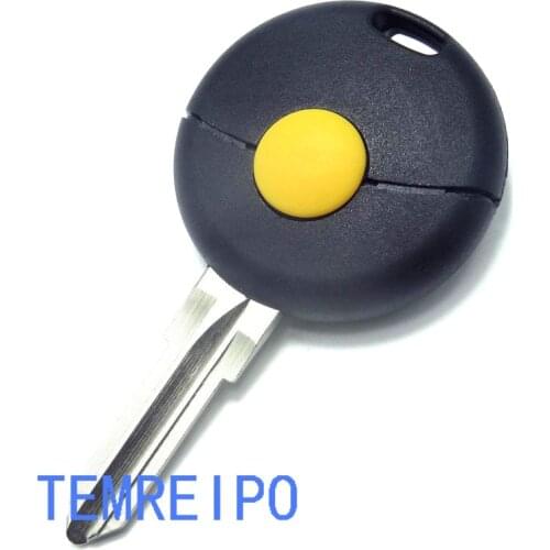 10pcs/lot Remote Car Key Shell For Benz Smart Fortwo 1998-2012 Replacement Car Key Case Uncut Blade Flip Car Key Cover 1 Button