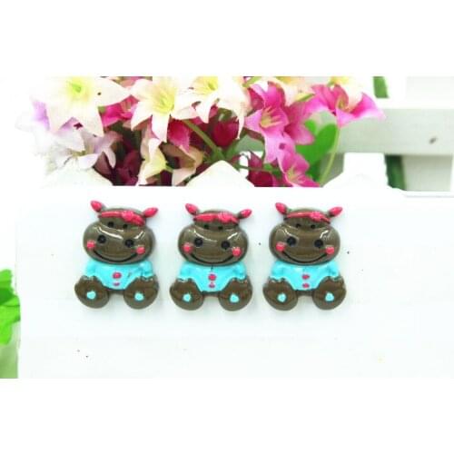 15pcs/lot flat back resin resin deer ,DIY resin craft accessories fashion resin cabochons