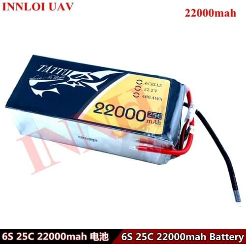 DIY Drone battery ACE TATTU 6S 22.2V 25C 22000mah lipo battery Accessories for agriculture Industrial Multi Rotor drone uav
