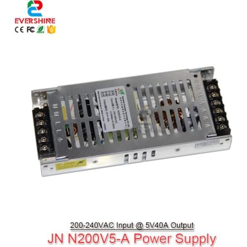 Free Shipping G-energy N200V5-A Slim 220V AC Input 5V 40A 200W Output LED Display Power Supply 30mm Thickness