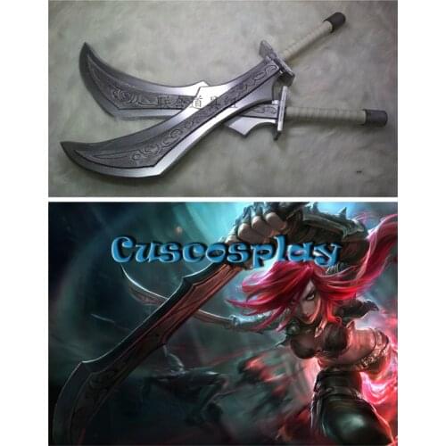 Hot Game LOL Katarina Cosplay Prop PVC Sword Weapons The Sinister Blade Halloween Christmas Fancy Party Props Double Swords