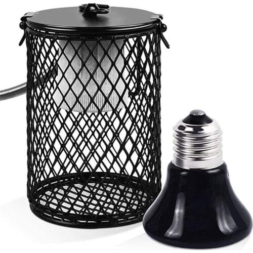 110V/220V Pet Ceramic Heating Lamp 100W E27 Reptile Heat Lamp Bulb Anti-Scald Lamp Stand For Tortoise Lizard Spider