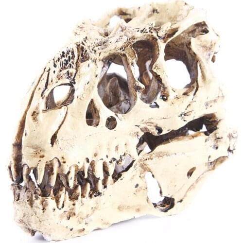 HOT SALES!!! Resin Dinosaur Skull Fossils Teaching Skeleton Model Halloween Festival Decor Wholesale Dropshipping