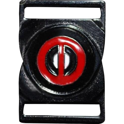 Wade Wilson Game Hero Cosplay Costume Prop Red Black Belt Buckle