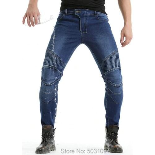 Free shipping volero motorcycle waterproof riding pants knight daily cycling casual jeans protective loose straight trousers