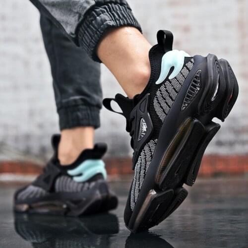 New Arrivals Outdoor Men Running Shoes Breathable Sneaker Trendy Antiskid Damping Jogging Shoes Training Sports Shoes Zapatillas