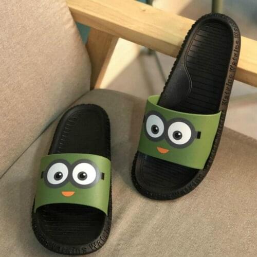 Non-slip couple PVC green slippers breathable slippers men shoes mens slippers shoes for men Bathroom Slippers