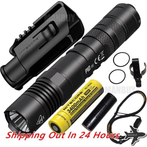 Nitecore P10V2 1100Lumen LED Tactical Flashlight 18650 Battery Outdoor Hunting Aluminum Alloy Waterproof EDC Torch Free Shipping