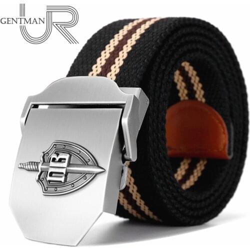 New Men & Women High Quality Belt 3D Russian Border Guard Troop Buckle Military Belt Strong Luxury Jeans Canvas Tactical Belt