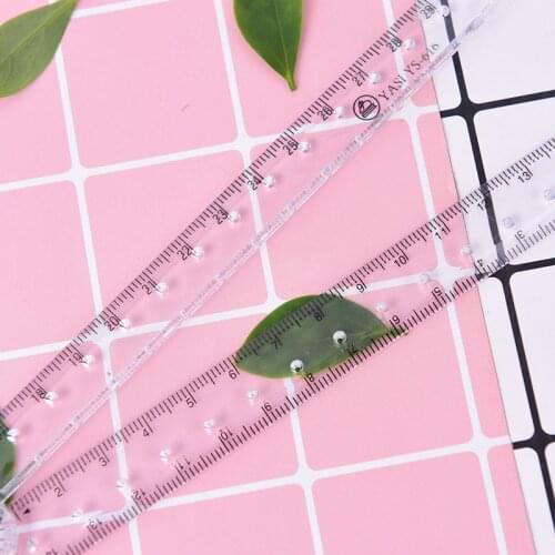 Transparent 30cm Straight Rulers Plastic Clear Acrylic Drawing Rulers Student Children Stationery School Supplies