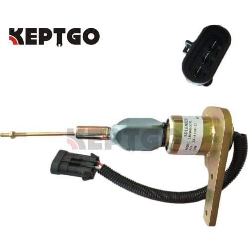 Stop Solenoid SA-4338-12,1820453C91,3913795 12V For Navistar DT466 Engine
