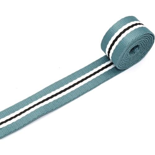1"Fabric Belt Webbing Belt Knit Tape Ribbon Blue Ribbon Stripe Webbing Bag Webbing Canvas Webbing Bag Accessories Textile Sewing