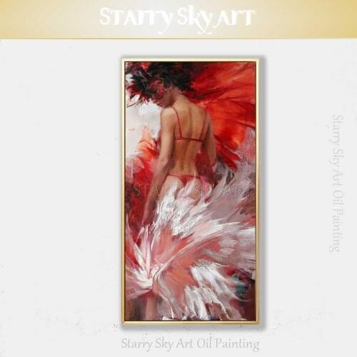 Top Artist Hand-painted High Quality Sexy Lady Naked Figure Oil Painting on Canvas Half Nude Sex Woman Portrait Oil Painting