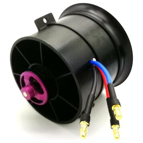 POWERFUN 70mm 12 Blades Ducted Fan EDF70 6S Lipo 2300KV Brushless Motor for RC Airplane