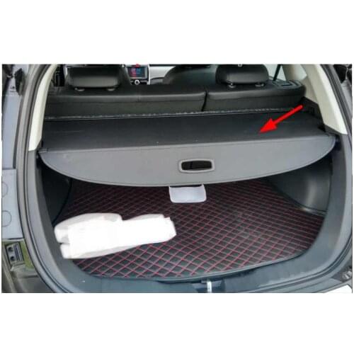 High quality FOR Hyundai Santa Fe Sport IX45 2013 2014 2015 Back trunk security shield cargo cover black