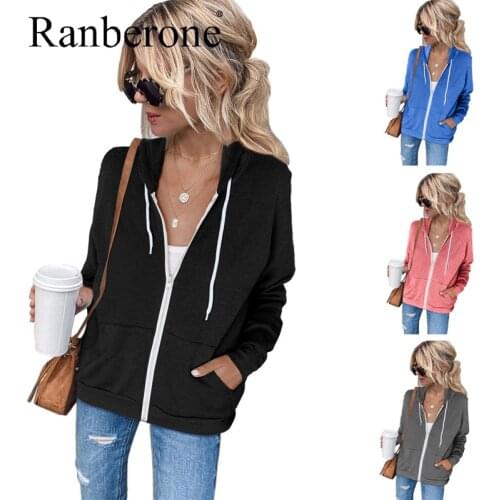 Womens Tracksuit Pocket Sports Jacket Woman Solid Plus Size Hoodie Yoga Shirts Zipper Fitness Gym Tops Long Sleeves Sportswear