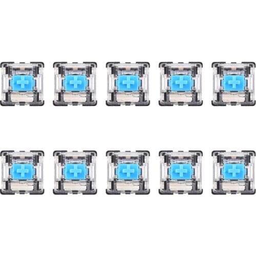 10Pcs 3 Pin Mechanical Keyboard Switch Blue for cherry MX Keyboard Tester Kit